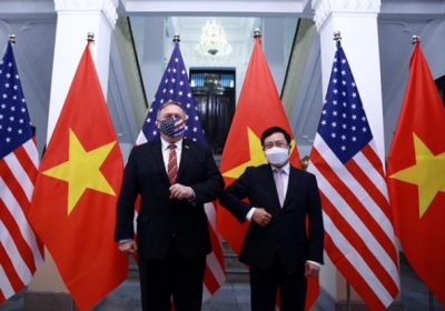 Chùm ảnh: Ông Pompeo gặp gỡ Thủ Tướng và Phó Thủ tướng Việt Nam