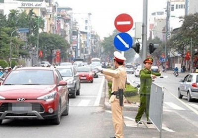 Tạm cấm nhiều tuyến đường ở Hà Nội từ 24/1 tới 2/2